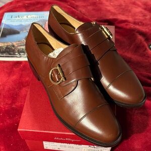 Vintage Salvatore Ferragamo Brown Leather Women’s Size 9 1/2 B Shoes never worn